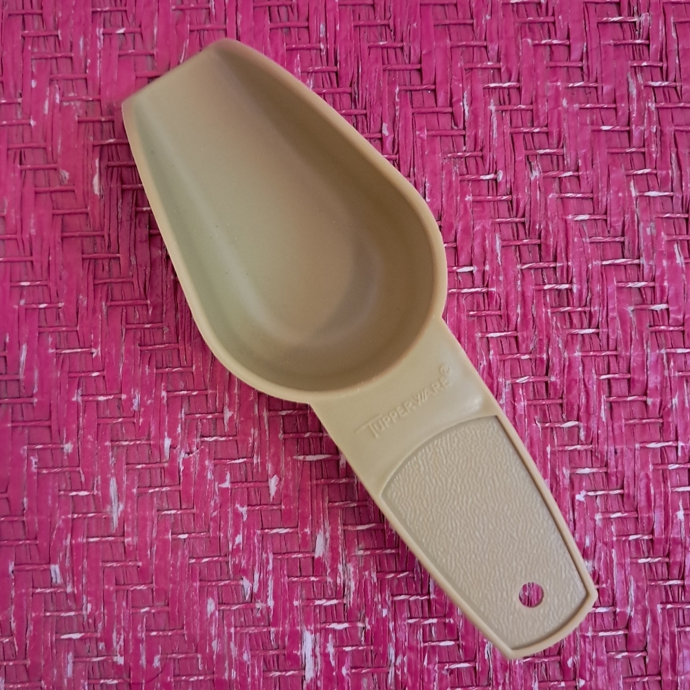 Vintage Tupperware Olive Green Scoop